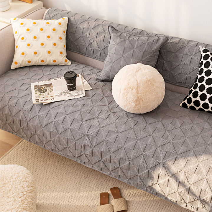 6color triangle quilt sofa cover
