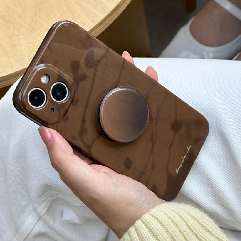 dark brown shadow iPhone case