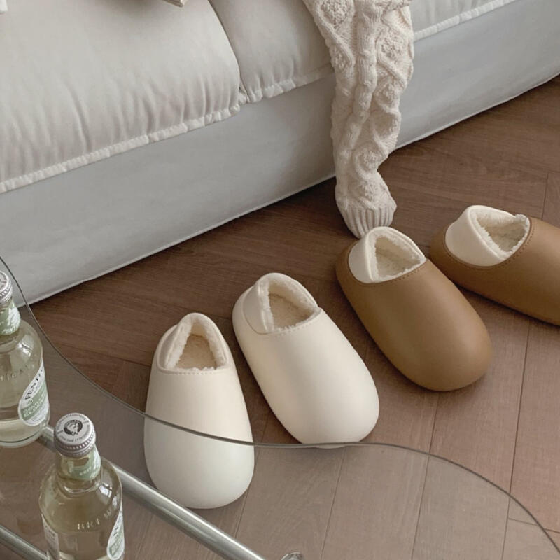 waterproof 2type fluffy roomshoes
