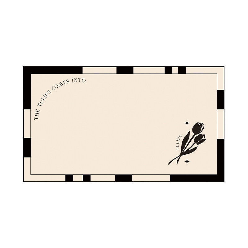 black tulip toilet mat