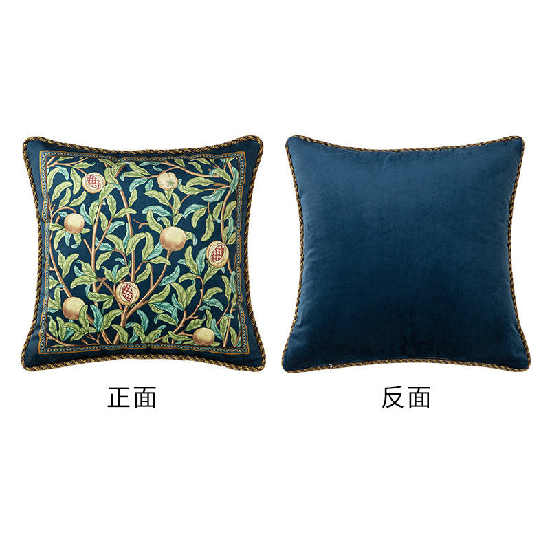 american retro pomegranate square cushion