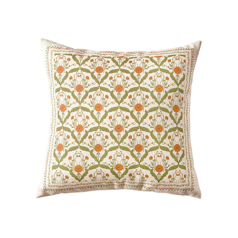 orange margarita square cushion