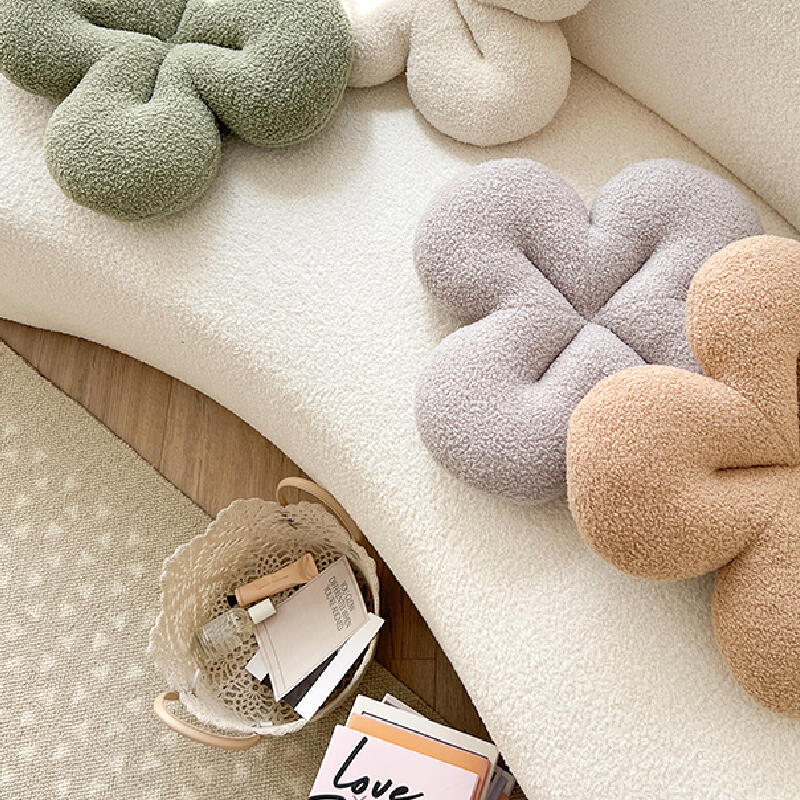 4color fluffy flour cushion