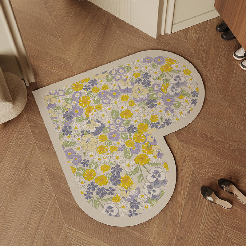4design heart shape door mat