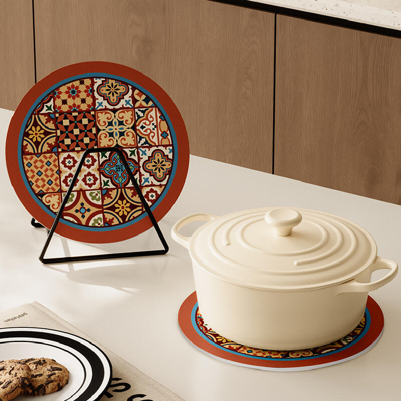 retro classical circle coaster