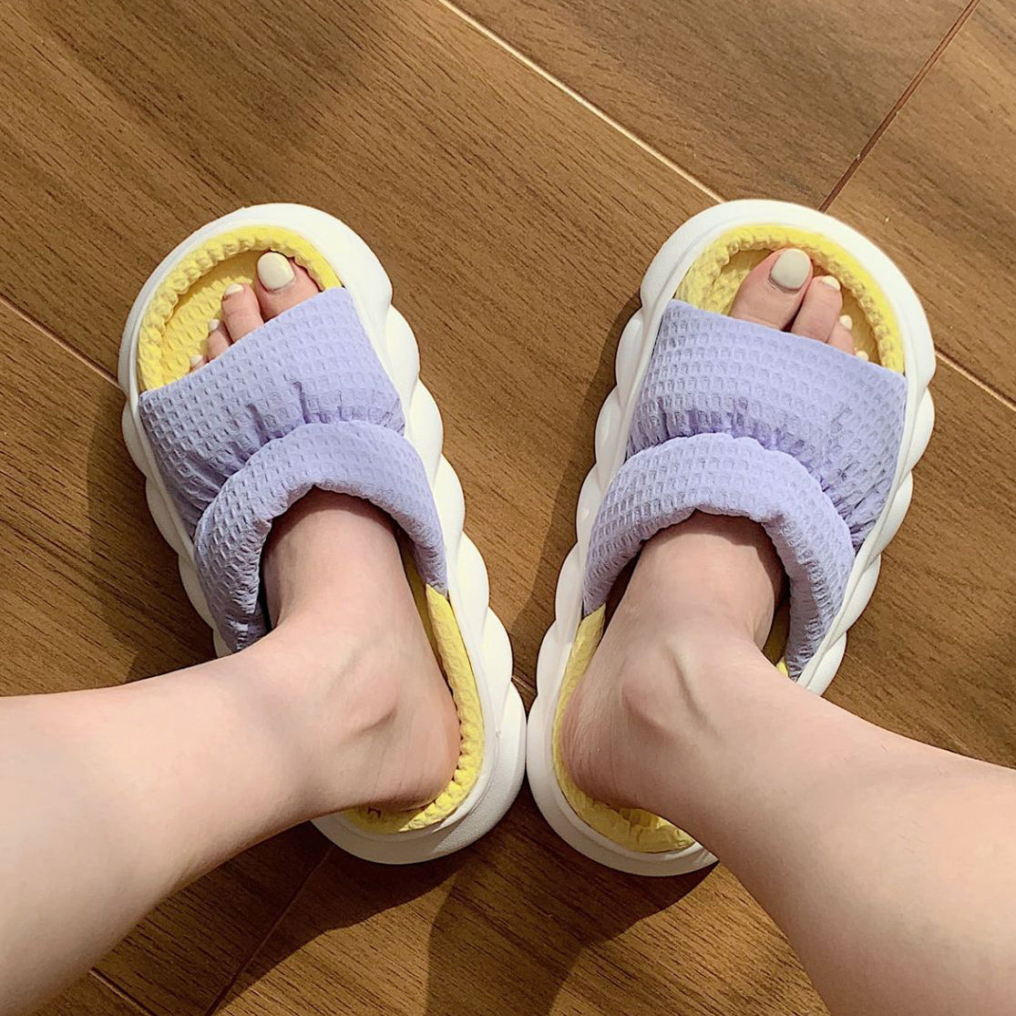 3color two-tone rubber roomshoes