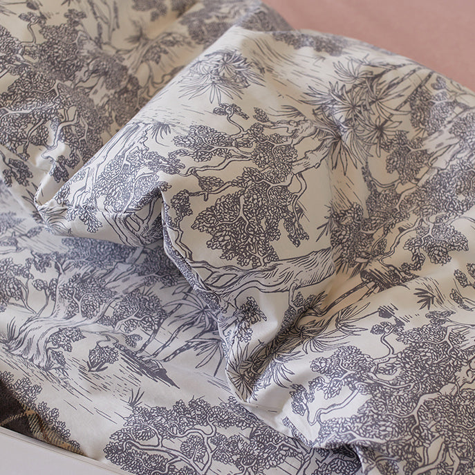 7design retro sketch bedlinen set