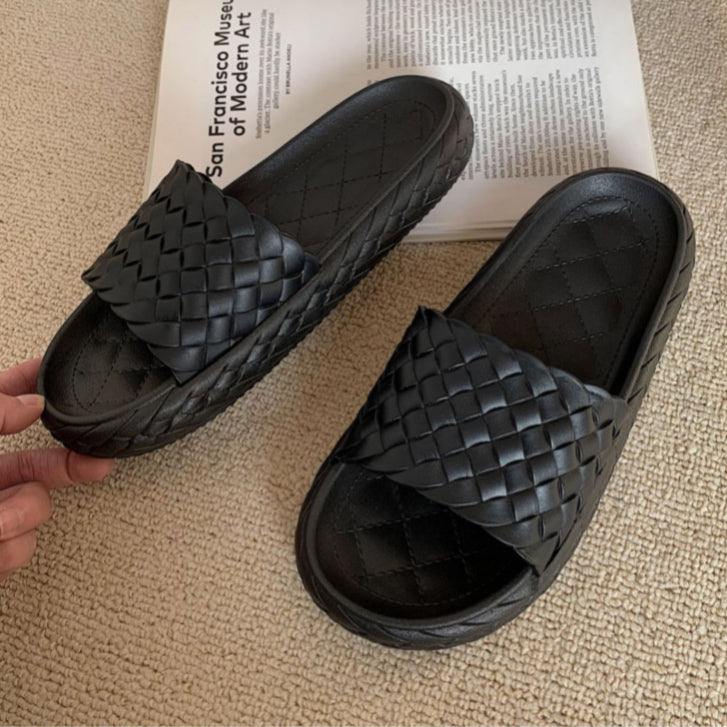 4color weaving rubber roomshoes
