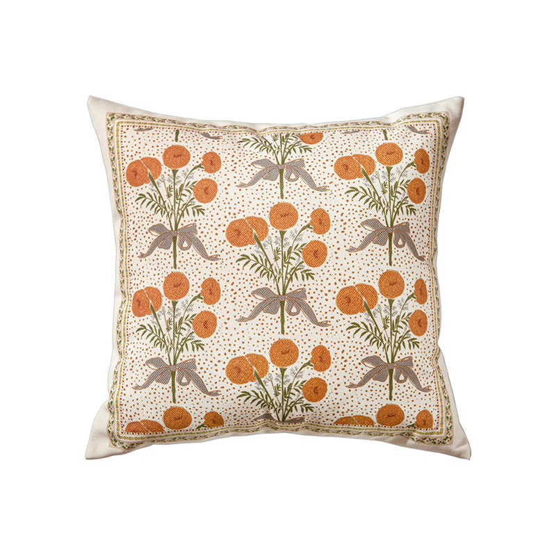 orange margarita square cushion