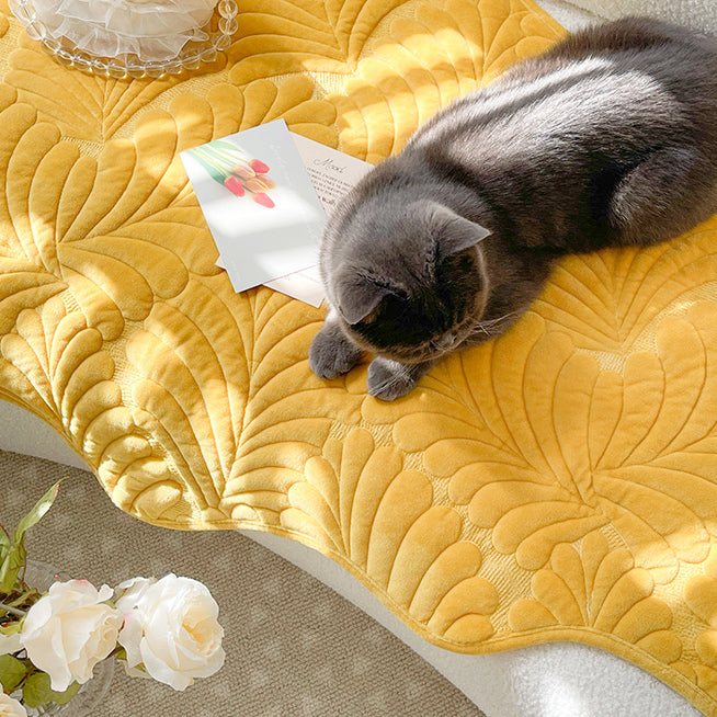 3color leaf stitch sofa cover