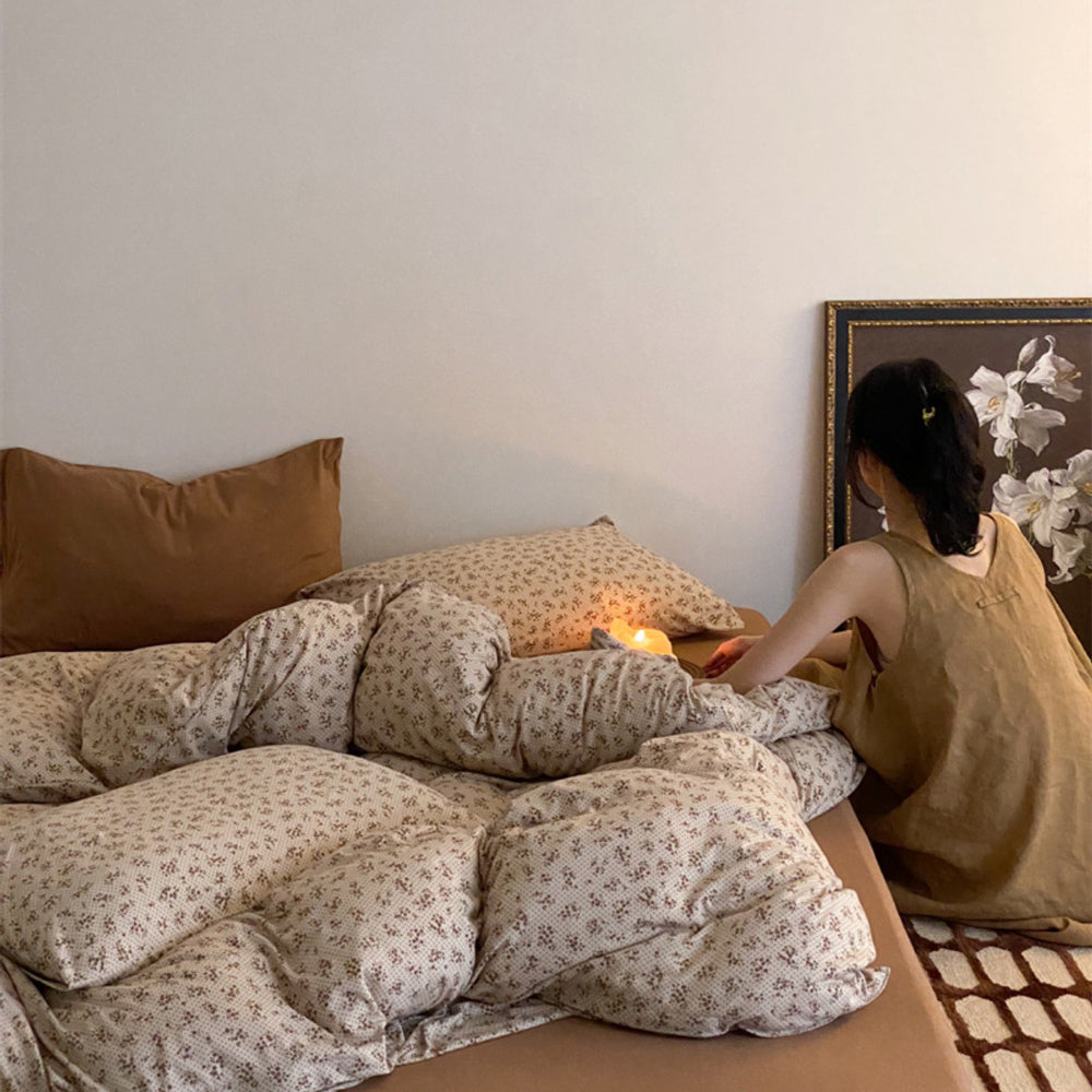 4design natural print bedlinen set