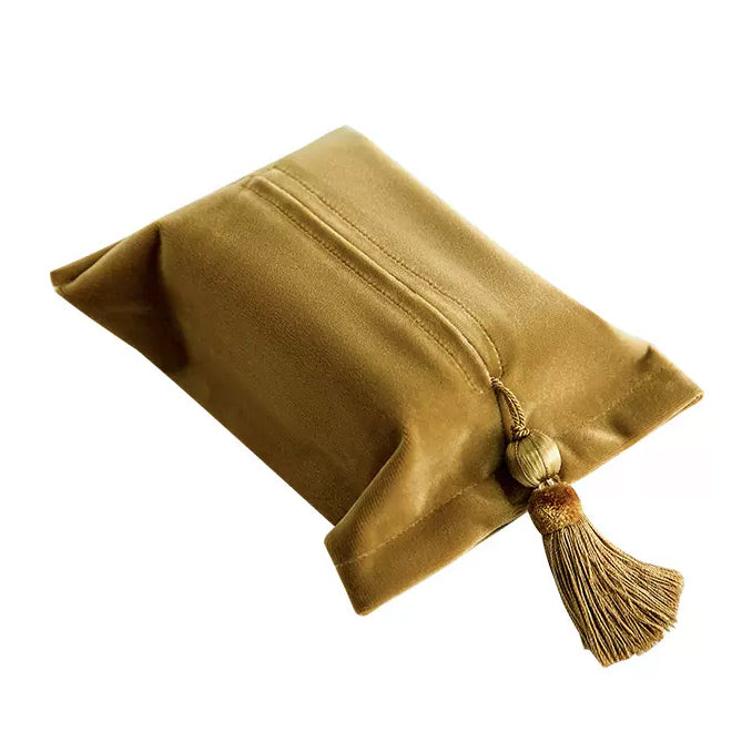 6color velvet tassel tissue case