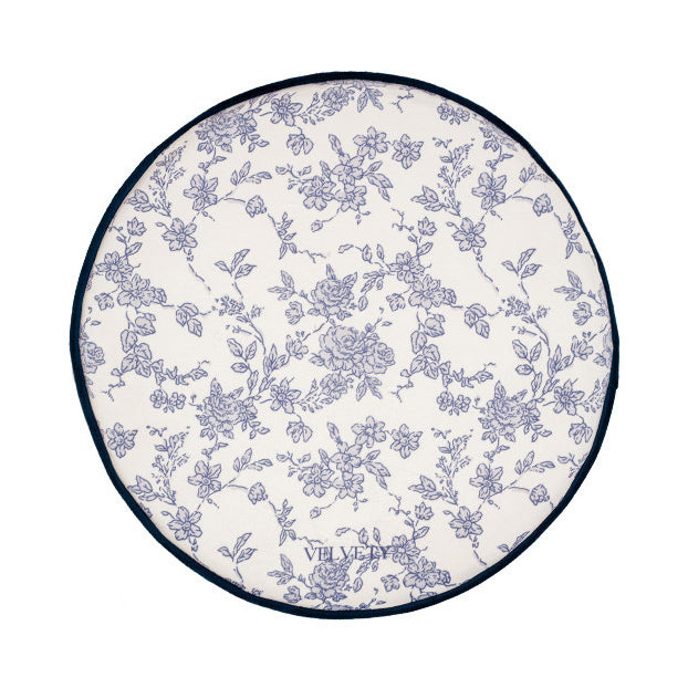 4color french flower velvety cushion
