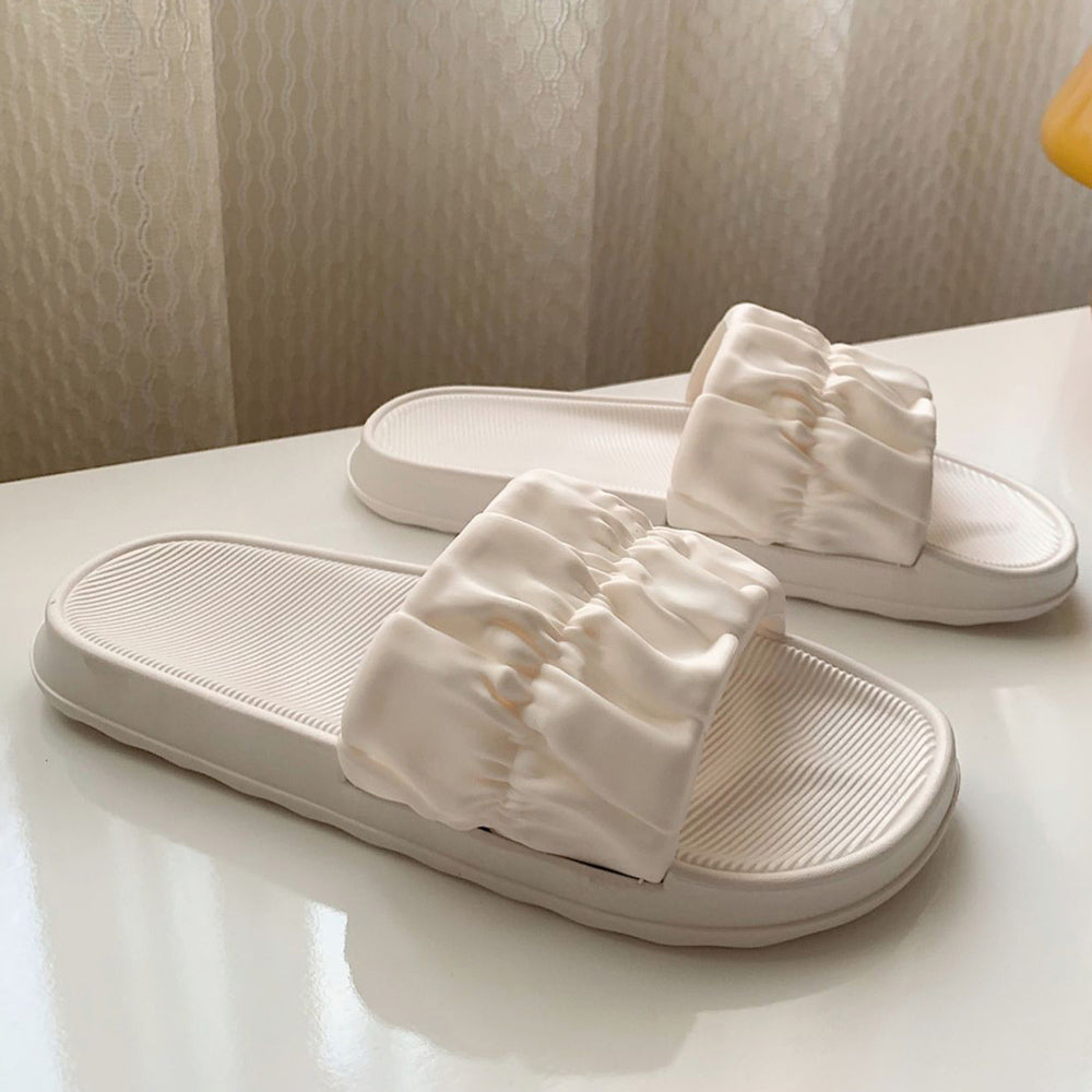 3color gather rubber roomshoes