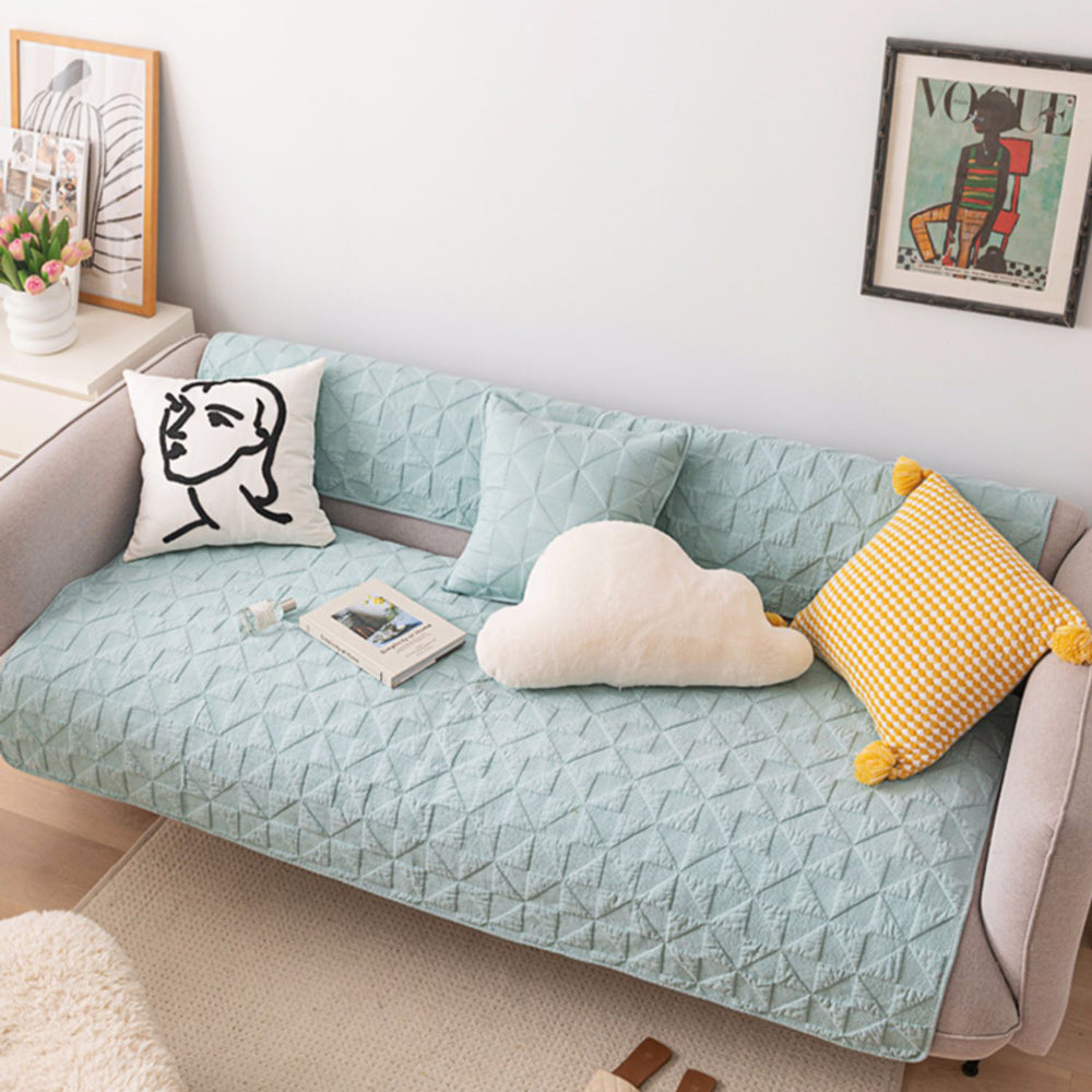 6color triangle quilt sofa cover