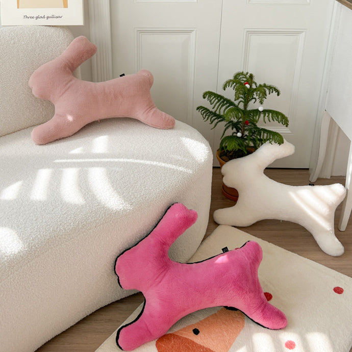 4color simple rabbit cushion