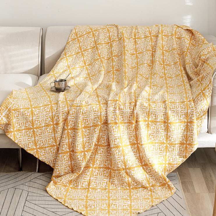 5color ethnic pattern blanket