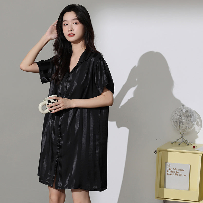 4color onepiece stripe roomwear