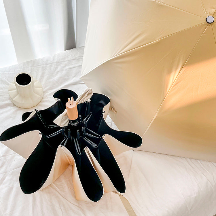 3color gradation color folding uv parasol