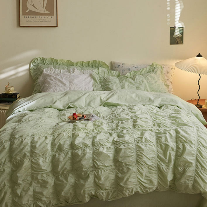 5color frill gather bedlinen set