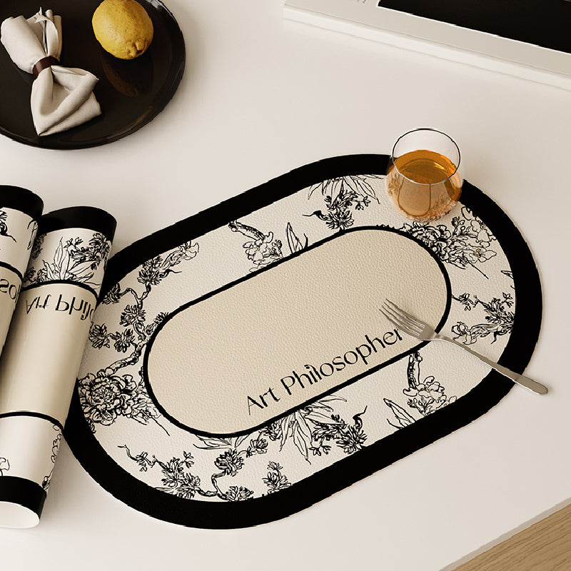 art philosopher logo place mat
