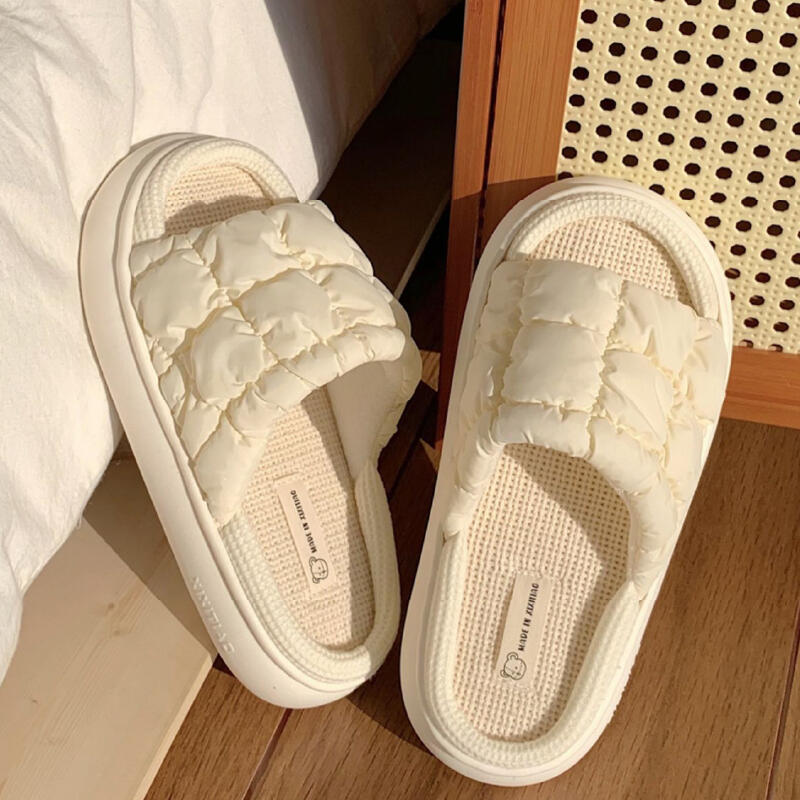 9color quilted down roomshoes