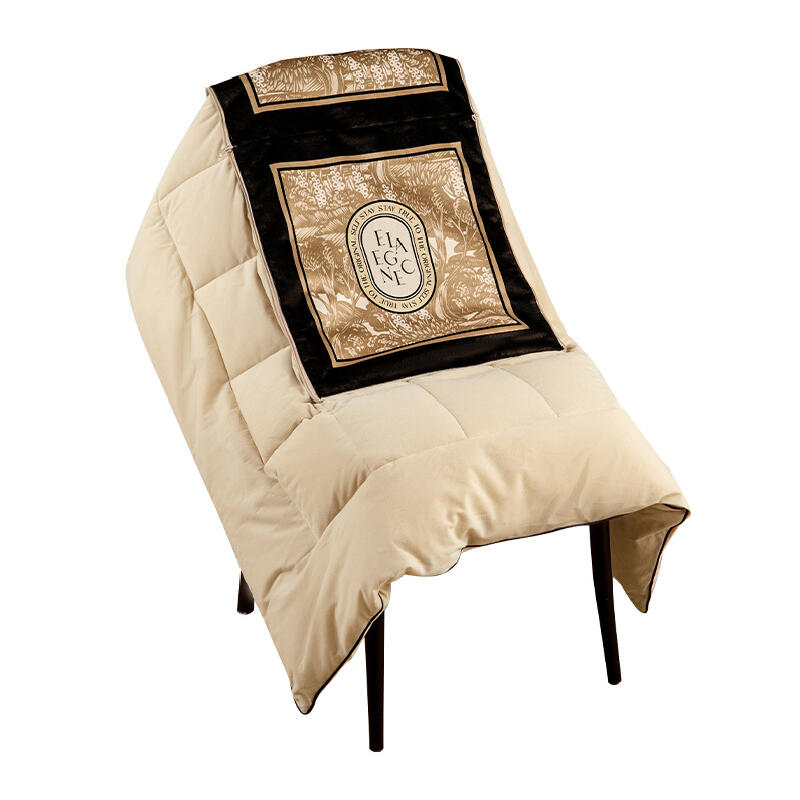 green retro forest 2way quilt cushion