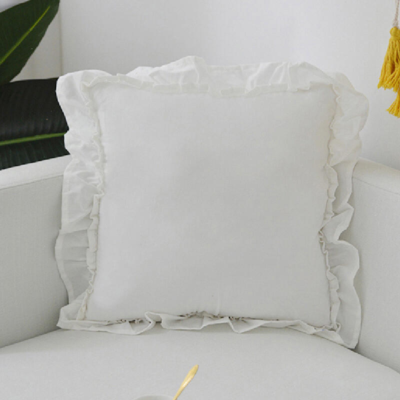 5design simple frill square cushion
