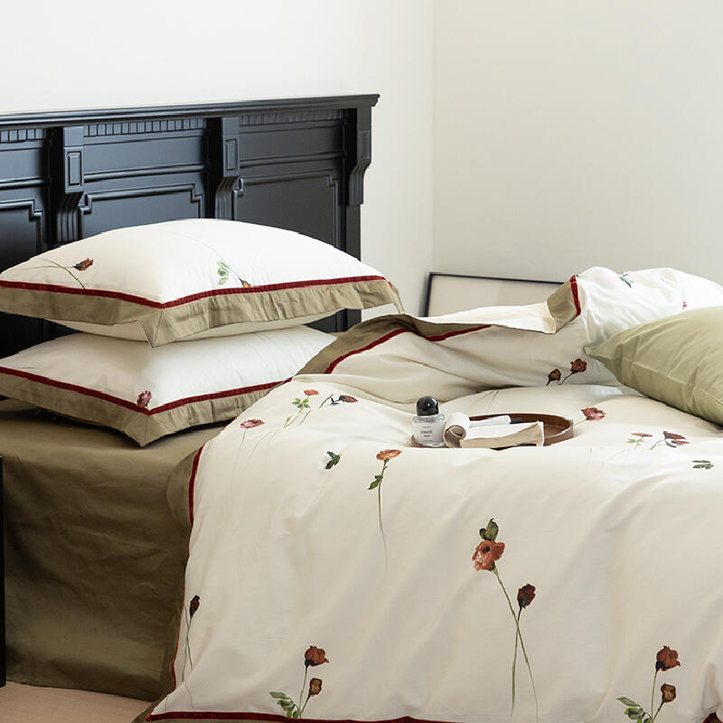 6design cool satin frill bedlinen set