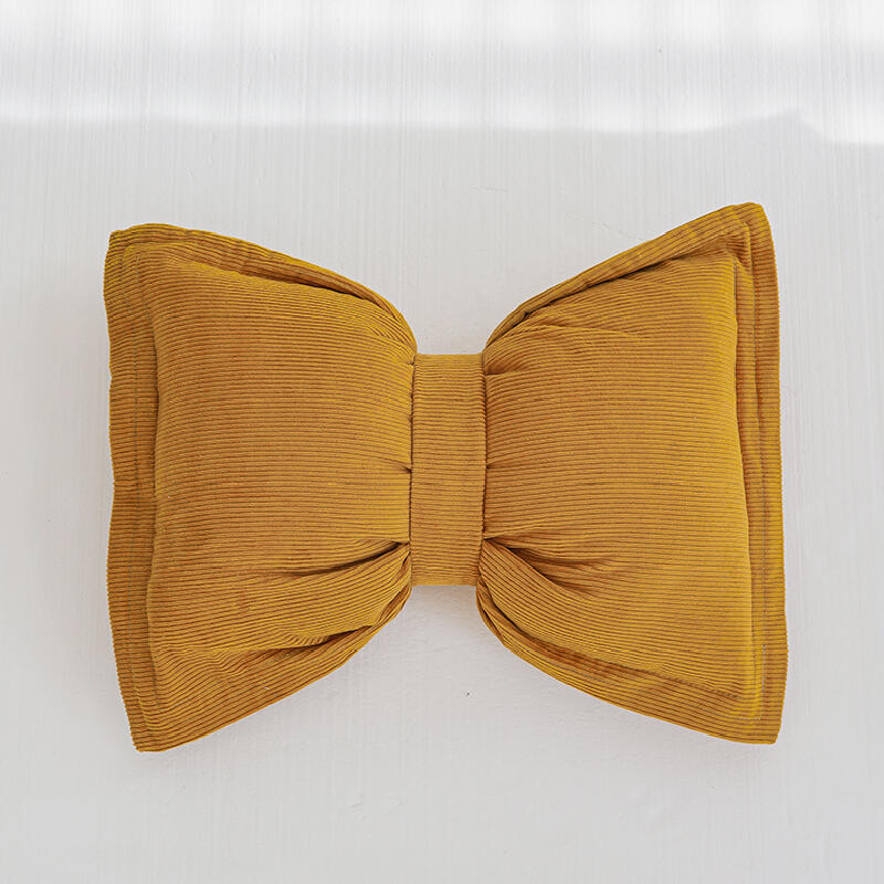 10color corduroy ribbon shape cushion