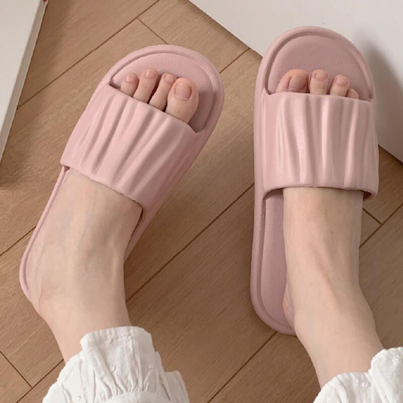 6color simple wave room shoes