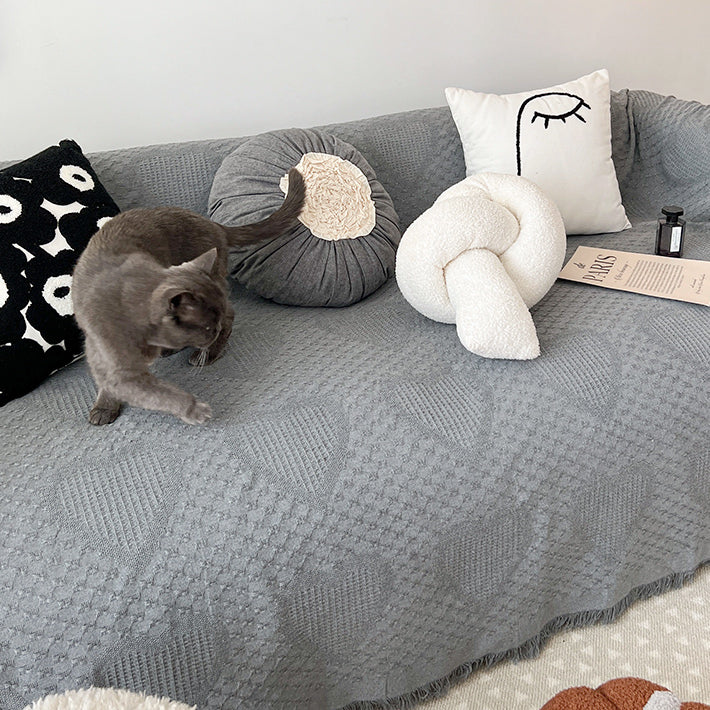 3design 2color knit sofa cover