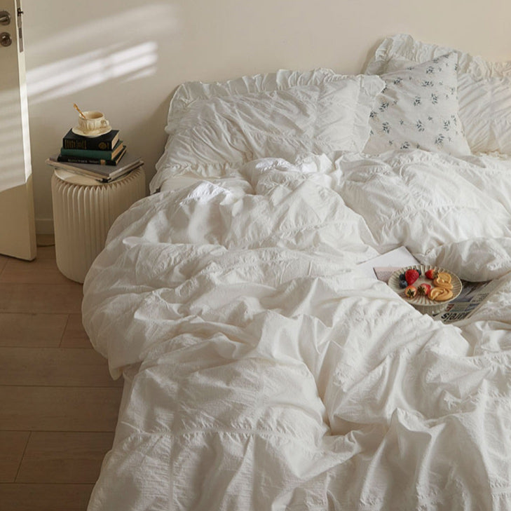 5color frill gather bedlinen set