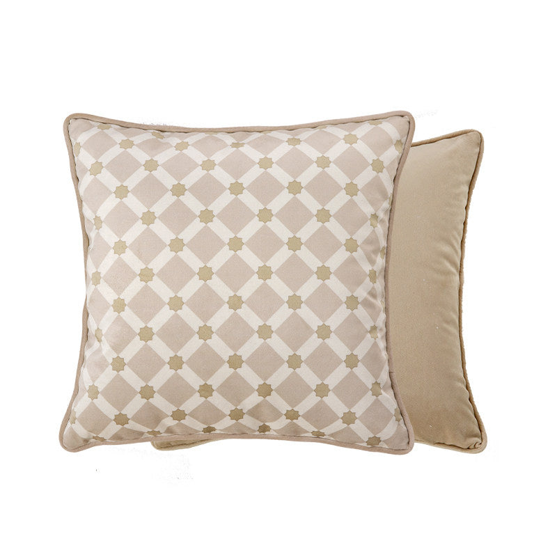 2design beige elegance logo cushion