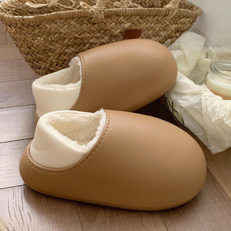 waterproof 2type fluffy roomshoes