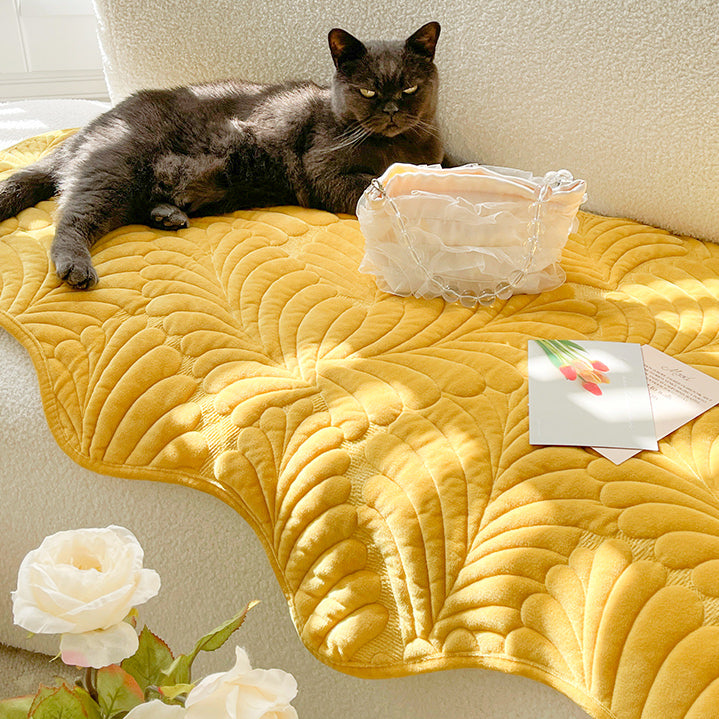 3color leaf stitch sofa cover