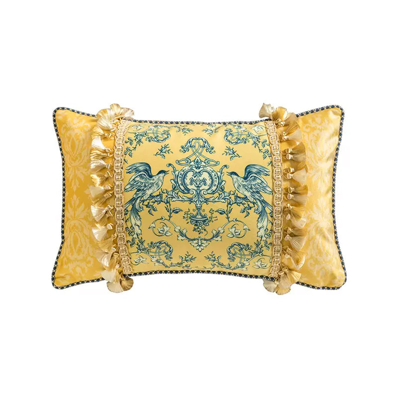 6design european rose art square cushion