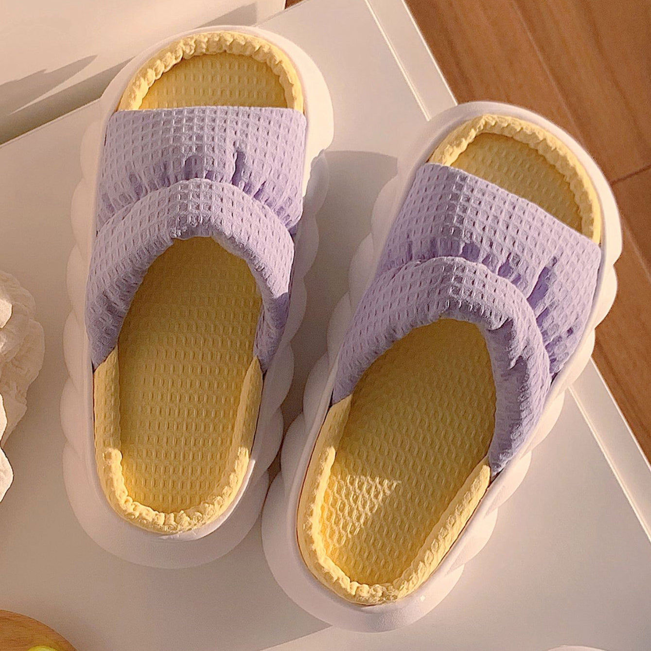 3color two-tone rubber roomshoes