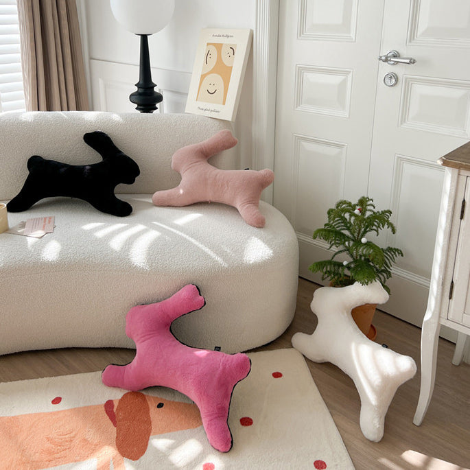 4color simple rabbit cushion