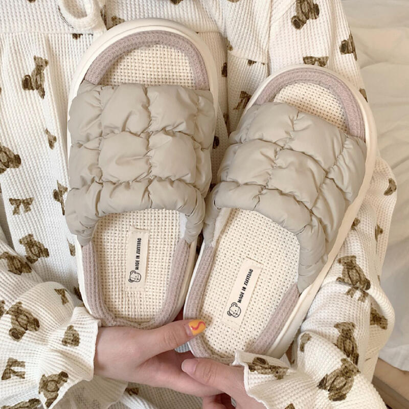 9color quilted down roomshoes