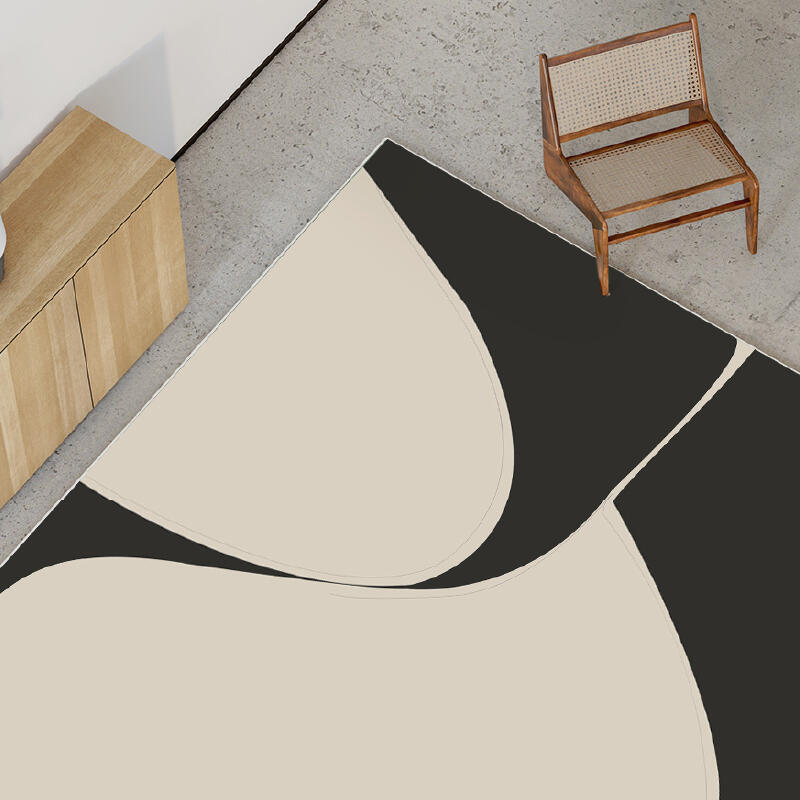 4design monotone wave square carpet
