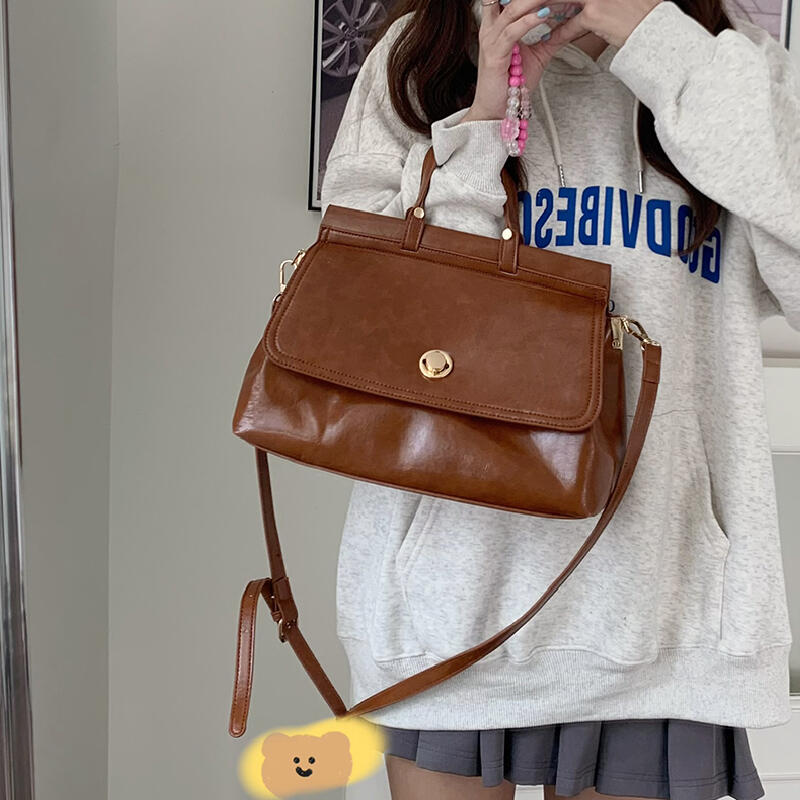 2way leather shoulder bag