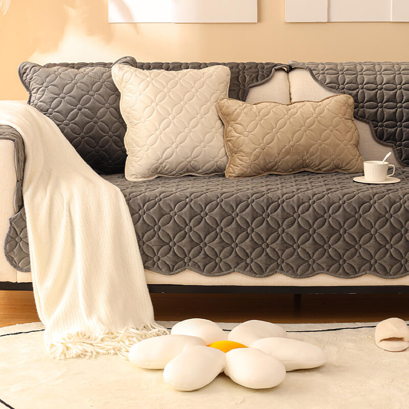 5color square flower sofacover