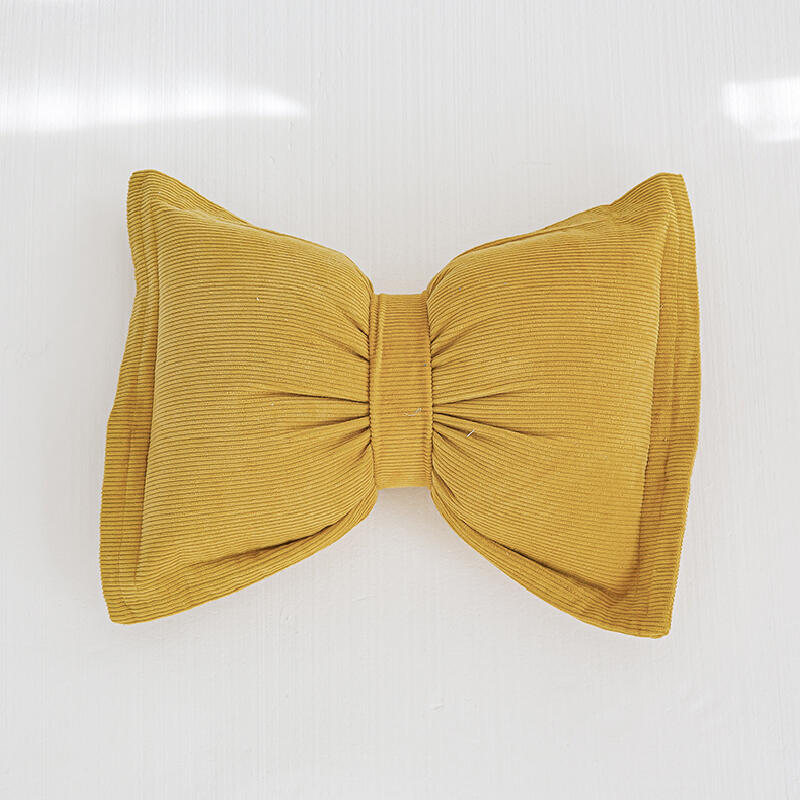 10color corduroy ribbon shape cushion