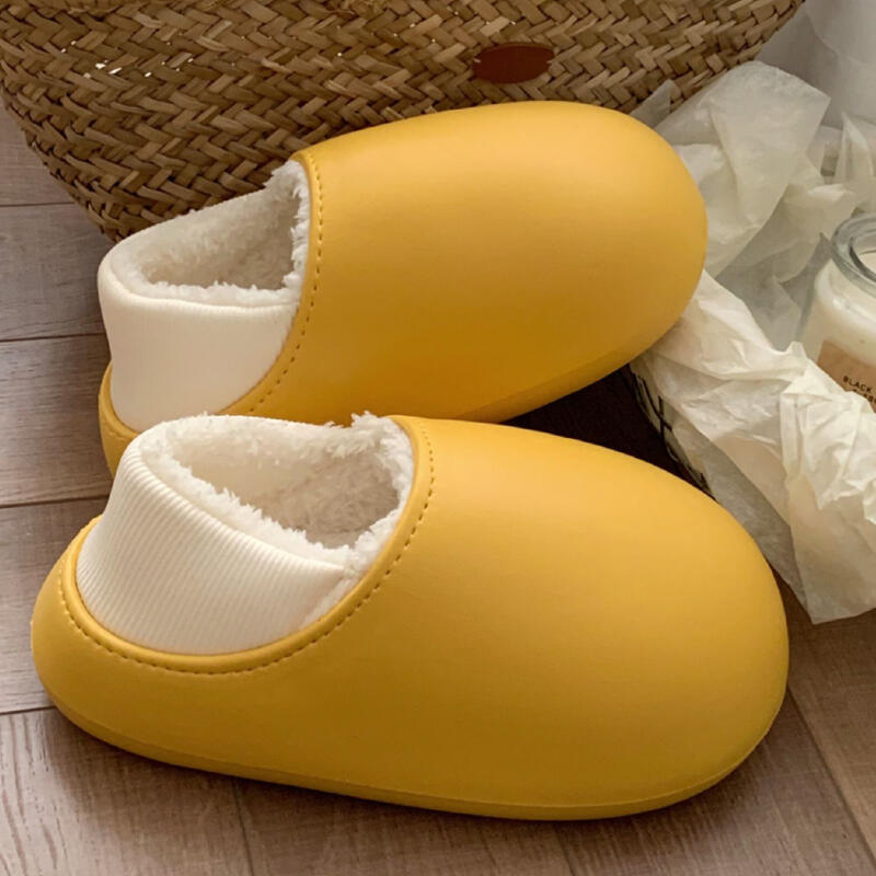 waterproof 2type fluffy roomshoes