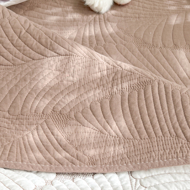 6color leaf stitch floor mat