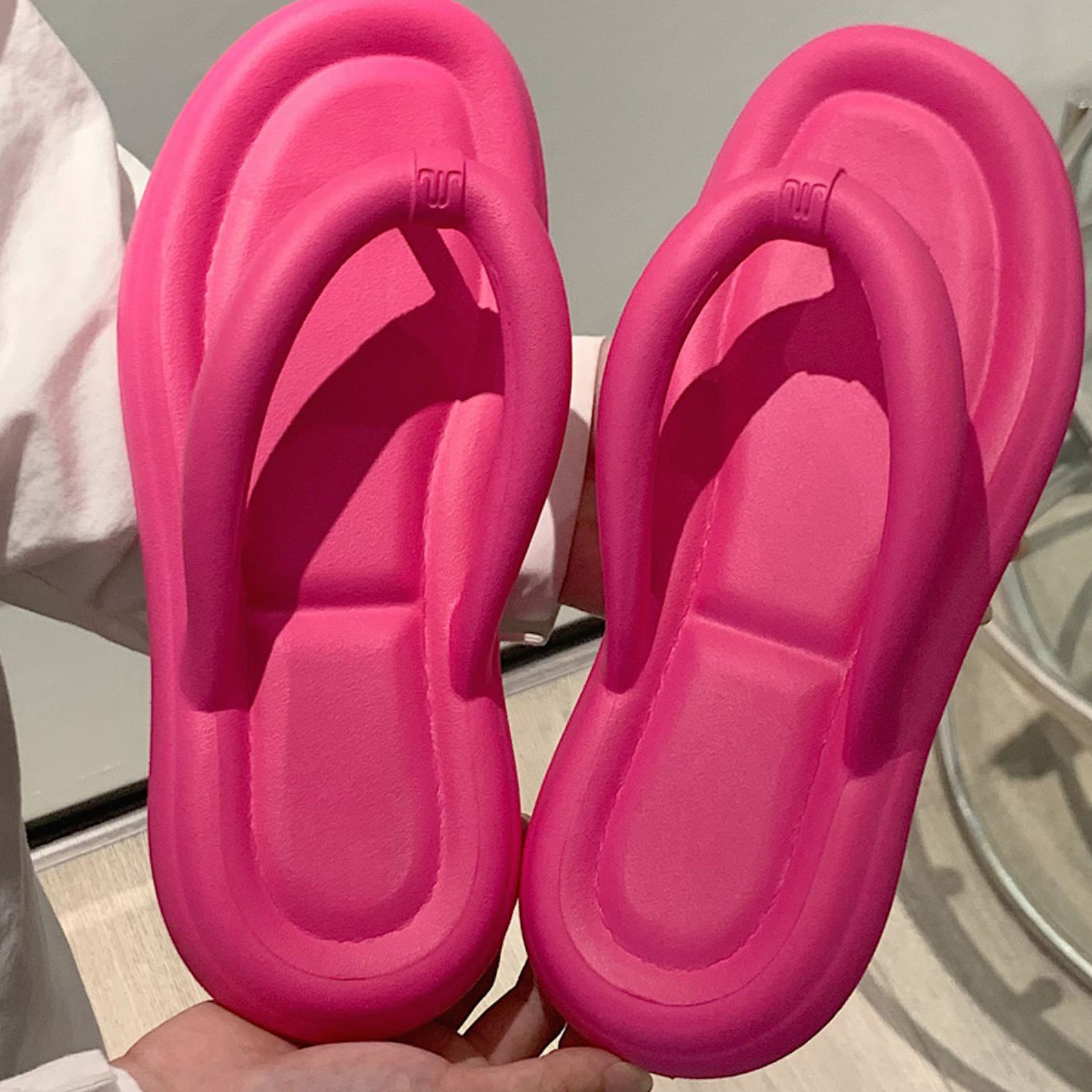 5color simple casual rubber roomshoes