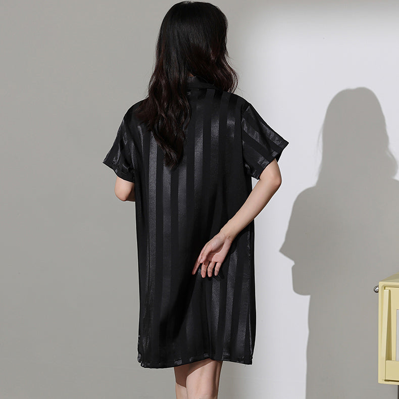 4color onepiece stripe roomwear