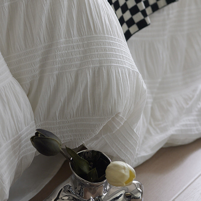 3color gather tiered bedlinen set