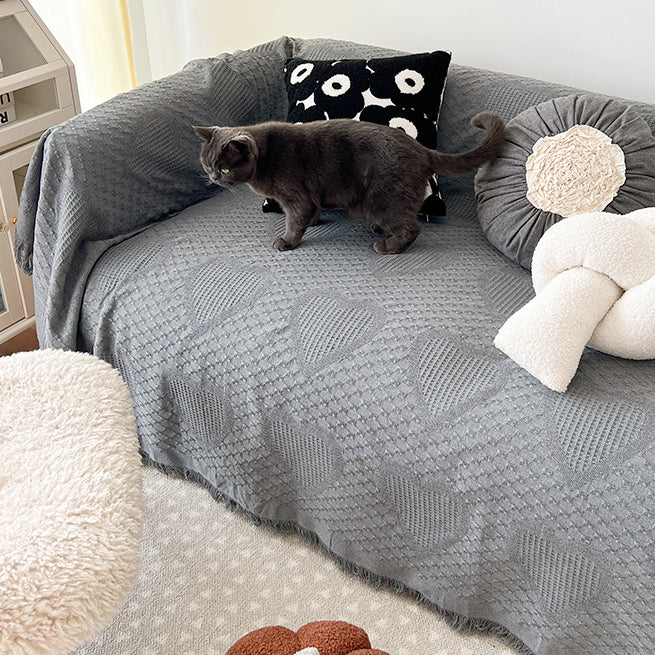 3design 2color knit sofa cover